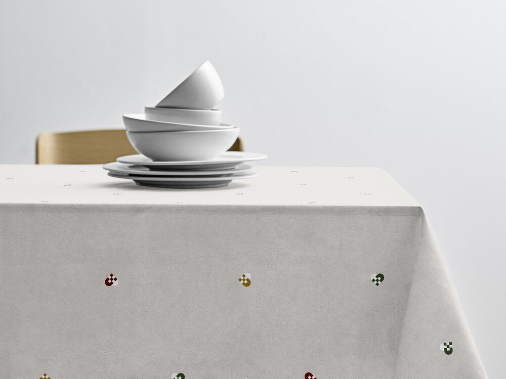 Christmas Hearts Embroidery dug - rød